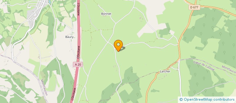 localisation de l'entreprise SCI MGHF  MONTFAUCON