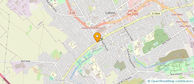 localisation de l'entreprise SCI MGI  LIEVIN