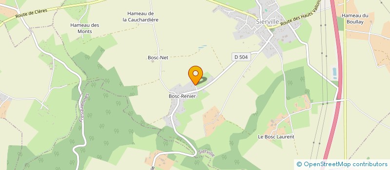 localisation de l'entreprise SCI MGI  SIERVILLE