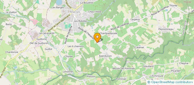 localisation de l'entreprise SCI MGIM  MACLAS