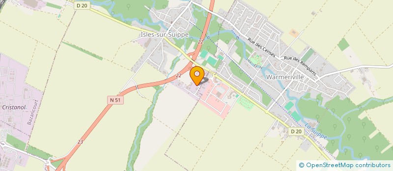 localisation de l'entreprise SCI MGK 22  ISLES-SUR-SUIPPE