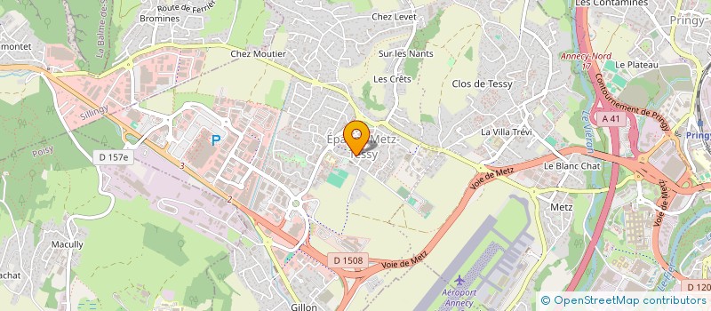 localisation de l'entreprise SCI MGL  EPAGNY METZ-TESSY