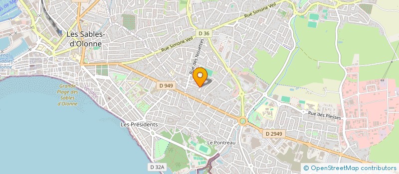 localisation de l'entreprise SCI MGL NAPOLI à LES SABLES D'OLONNE