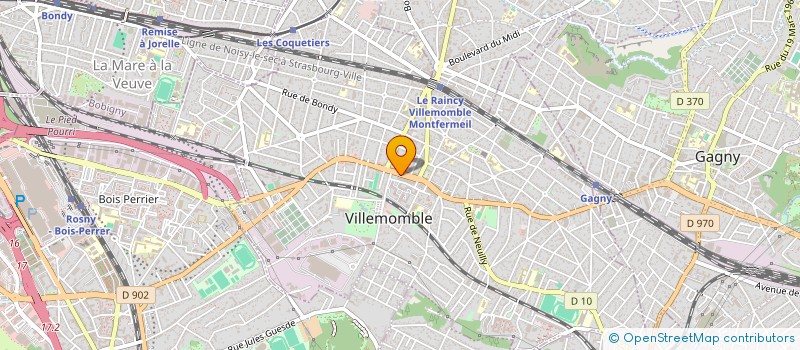 localisation de l'entreprise SCI MGLAB à VILLEMOMBLE