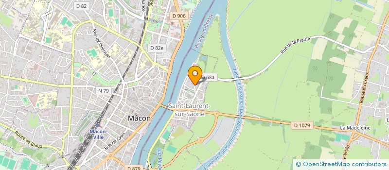 localisation de l'entreprise SCI MGM  SAINT-LAURENT-SUR-SAONE