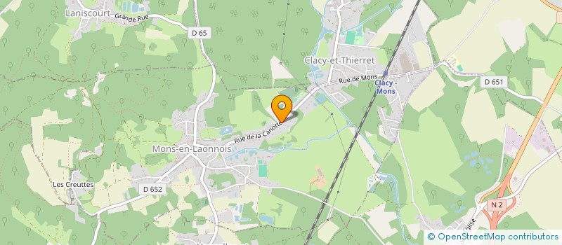 localisation de l'entreprise SCI MGM  MONS-EN-LAONNOIS