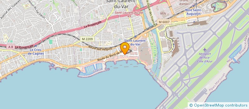 localisation de l'entreprise SCI MGM à SAINT-LAURENT-DU-VAR