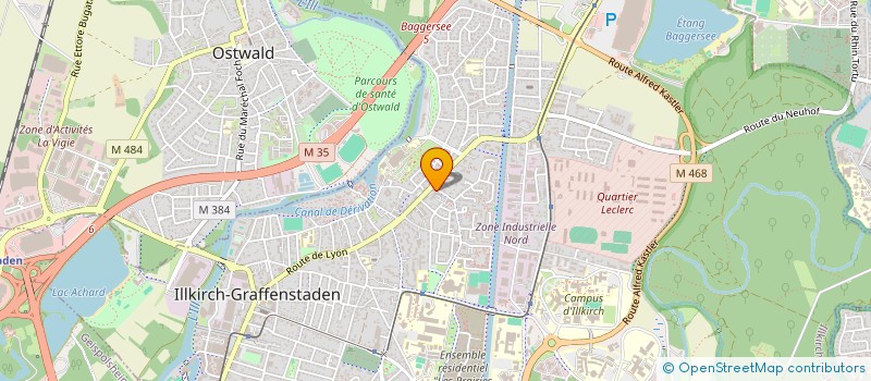 localisation de l'entreprise SCI MGM  ILLKIRCH-GRAFFENSTADEN