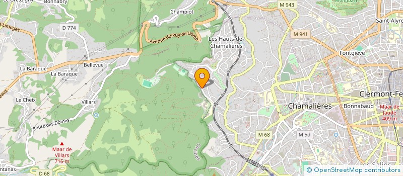 localisation de l'entreprise SCI MGM GRAND  CHAMALIERES