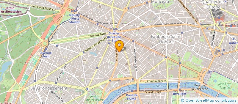 localisation de l'entreprise SCI MGM IENA  PARIS