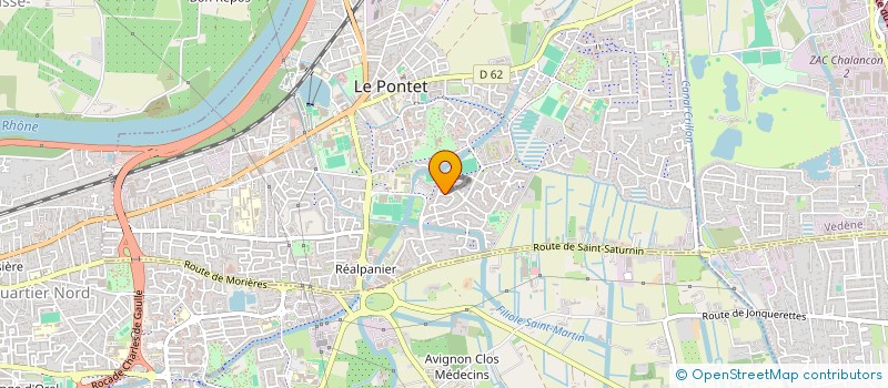 localisation de l'entreprise SCI MGM REYNAUD  LE PONTET