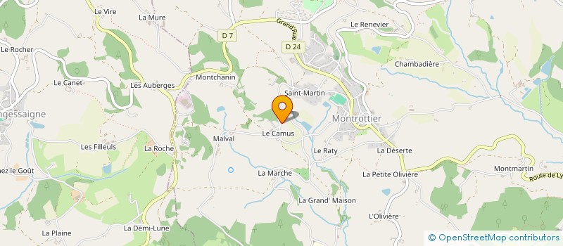 localisation de l'entreprise SCI MGMA  MONTROTTIER