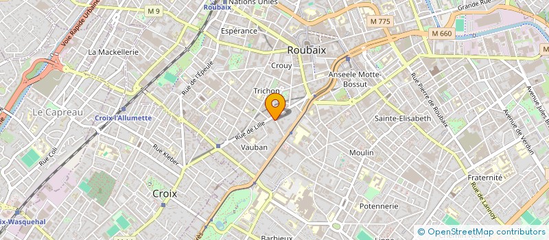 localisation de l'entreprise SCI MGMD  ROUBAIX