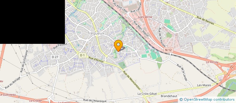 localisation de l'entreprise SCI MGMI  TREGUEUX