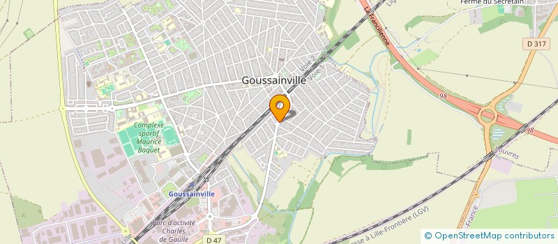 localisation de l'entreprise SCI MGMKEO  GOUSSAINVILLE