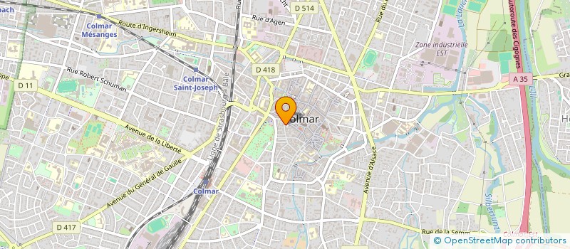 localisation de l'entreprise SCI MGN 109  COLMAR