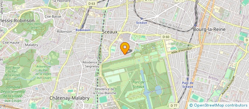 localisation de l'entreprise SCI MGO IMMO à SCEAUX