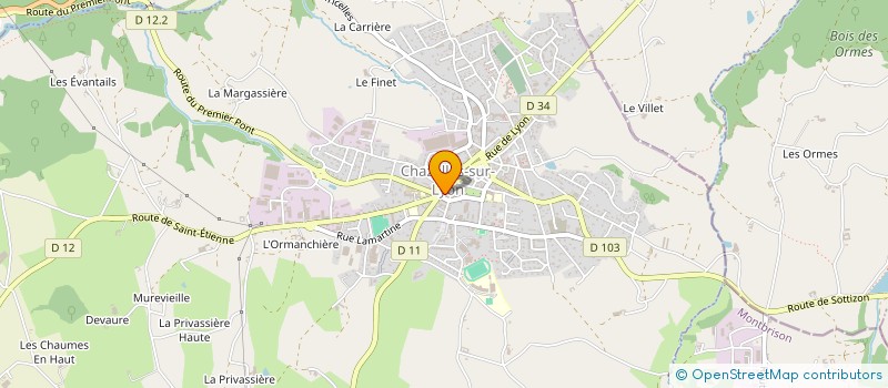 localisation de l'entreprise SCI MGP  CHAZELLES-SUR-LYON
