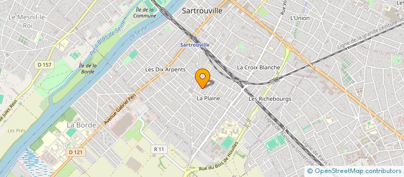 localisation de l'entreprise SCI MGP  SARTROUVILLE