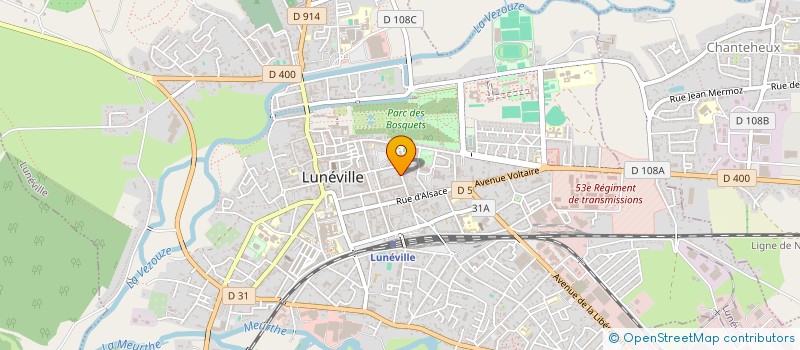 localisation de l'entreprise SCI MGP DES BOSQUETS  LUNEVILLE