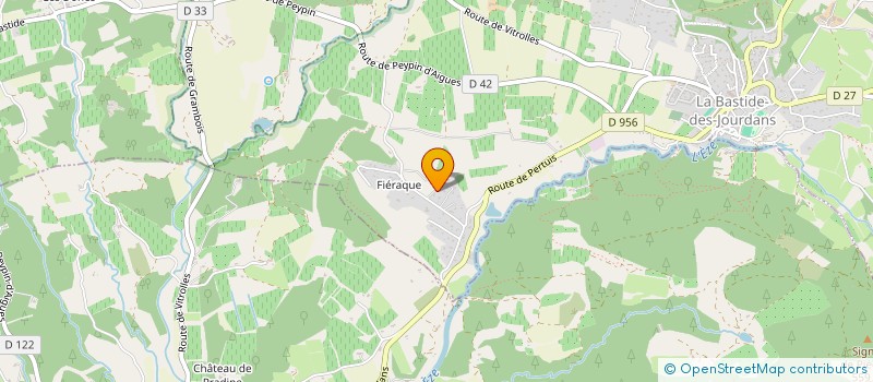 localisation de l'entreprise SCI MGPM  LA BASTIDE DES JOURDANS