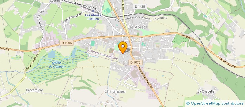 localisation de l'entreprise SCI MGR  LES ABRETS-EN-DAUPHINE