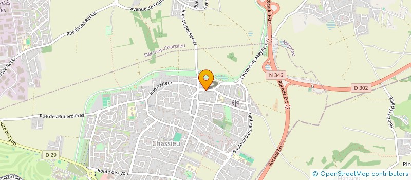 localisation de l'entreprise SCI MGR  CHASSIEU