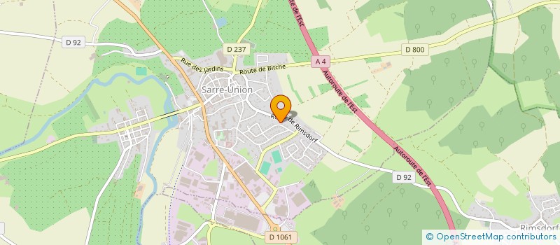 localisation de l'entreprise SCI MGRGI  SARRE-UNION