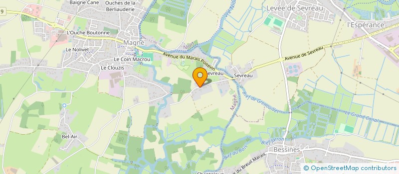 localisation de l'entreprise SCI MGSM  MAGNE