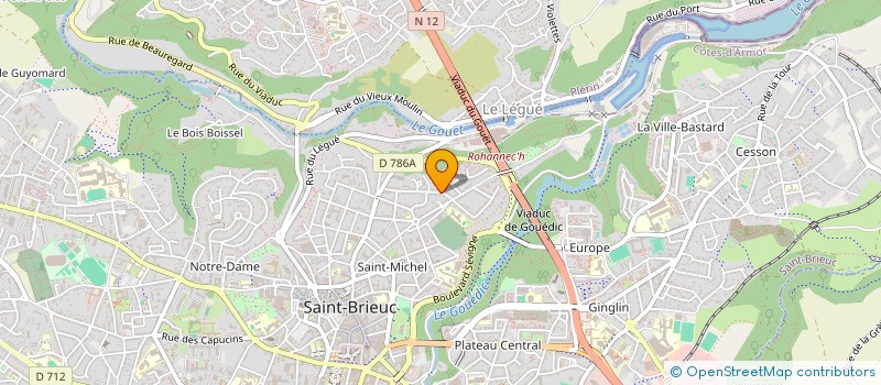 localisation de l'entreprise SCI MGTC LE PALAIS à SAINT-BRIEUC