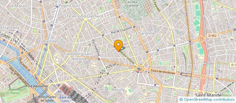 localisation de l'entreprise SCI MGX ENA  PARIS