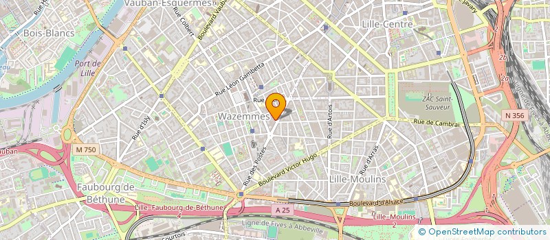 localisation de l'entreprise SCI MH 5 à LILLE