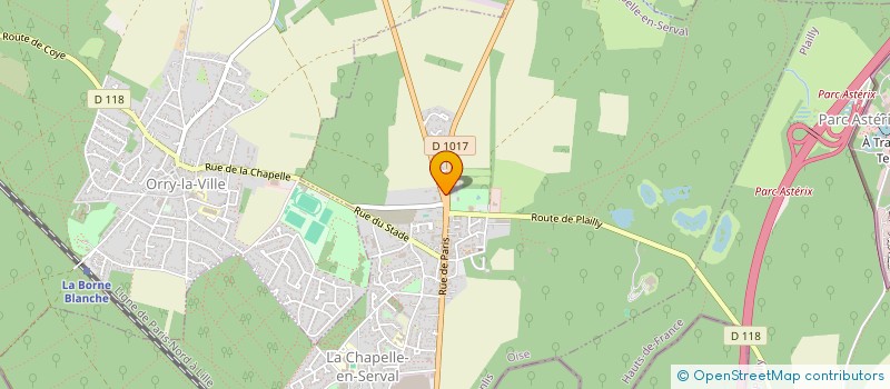 localisation de l'entreprise SCI MH  LA CHAPELLE-EN-SERVAL