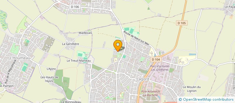 localisation de l'entreprise SCI MH 6555  LAGORD