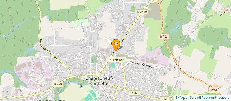 localisation de l'entreprise SCI MH DU LOIRET  CHATEAUNEUF-SUR-LOIRE