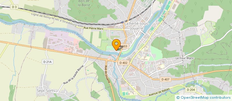 localisation de l'entreprise SCI MH GUAITELLE  LA FERTE SOUS JOUARRE