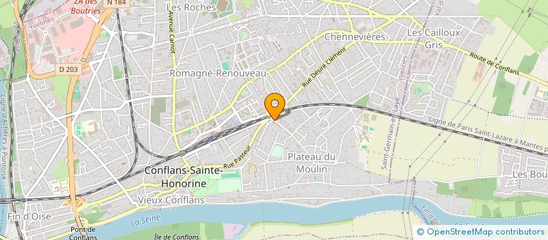 localisation de l'entreprise SCI MH HYPERSERVICES  CONFLANS-SAINTE-HONORINE