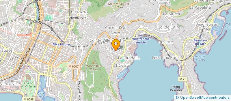 localisation de l'entreprise SCI MH06 QUANTUS à VILLEFRANCHE-SUR-MER