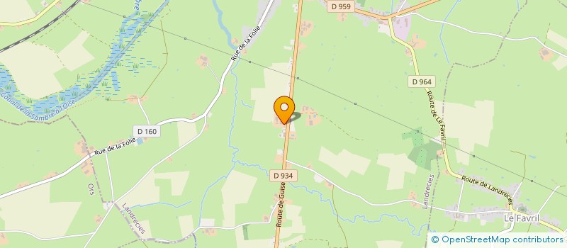 localisation de l'entreprise SCI MHAD  LANDRECIES