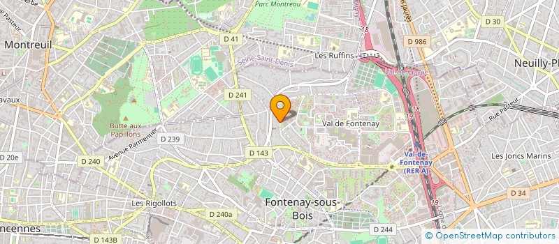 localisation de l'entreprise SCI MHADDAD à FONTENAY-SOUS-BOIS