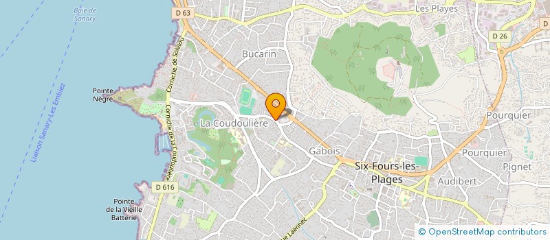 localisation de l'entreprise SCI MHANNI à SIX-FOURS-LES-PLAGES