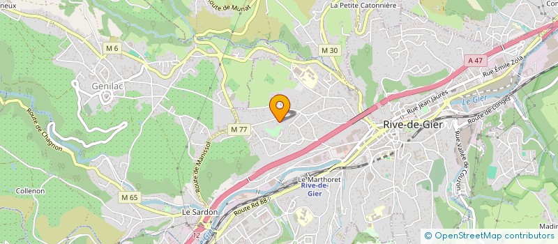 localisation de l'entreprise SCI MHAP  RIVE-DE-GIER