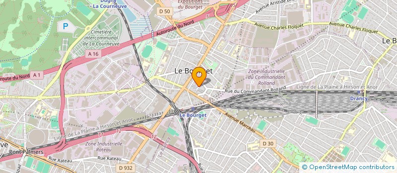 localisation de l'entreprise SCI MHAYA à LE BOURGET