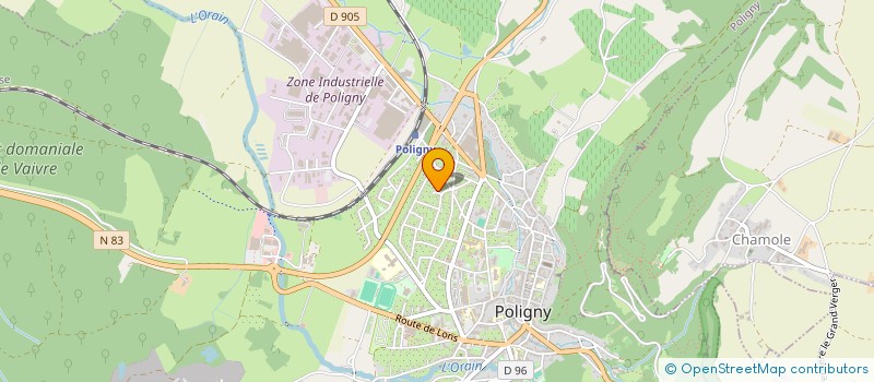 localisation de l'entreprise SCI MHB  POLIGNY