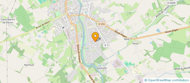 localisation de l'entreprise SCI MHC  NERAC