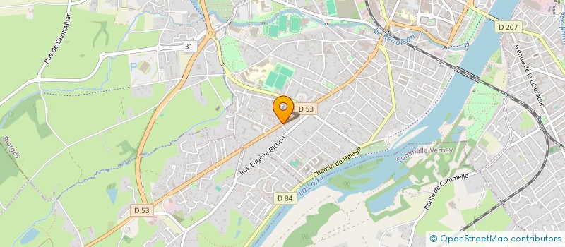 localisation de l'entreprise SCI MHCC  ROANNE