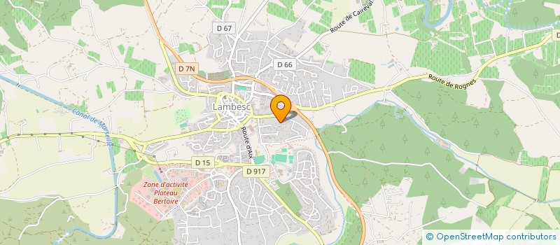 localisation de l'entreprise SCI MHCP  LAMBESC