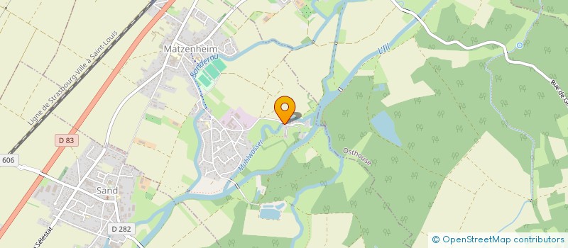 localisation de l'entreprise SCI MHD  MATZENHEIM