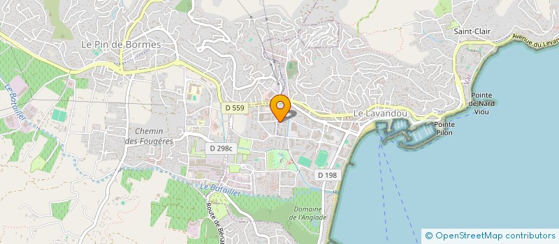 localisation de l'entreprise SCI MHD VITIELLO IMMO à LE LAVANDOU