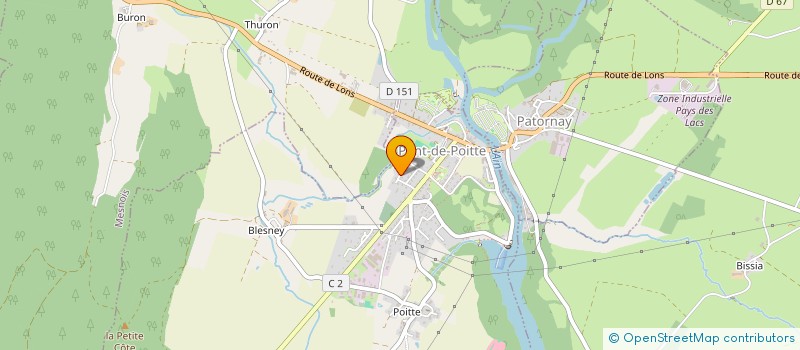 localisation de l'entreprise SCI MHDS REGAZZONI  PONT-DE-POITTE